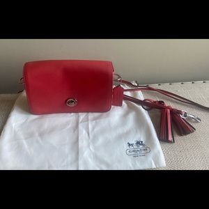 Coach Leather Legacy Penny Crossbody Red 19914